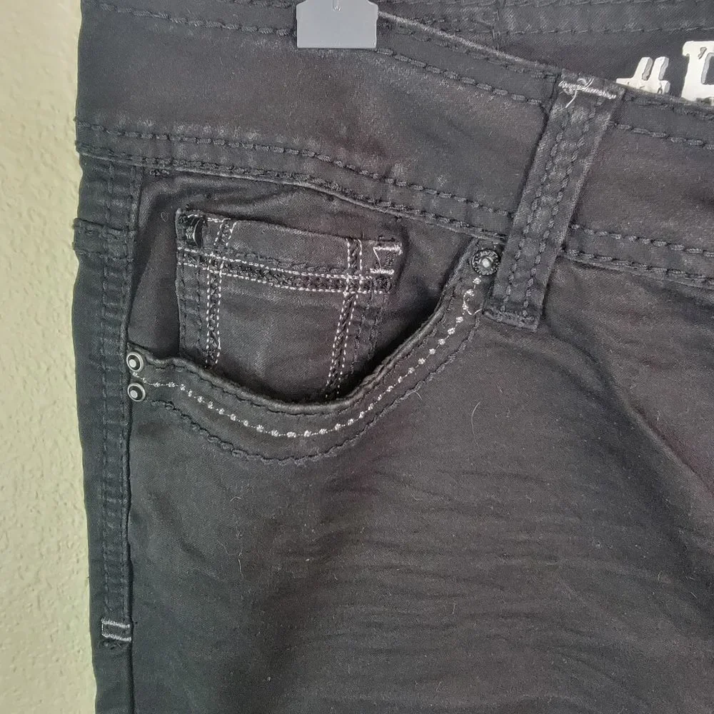 Hydraulic Bailey Super Skinny Black Jeans Size 18w